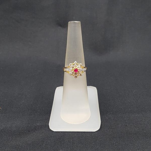 Diamond Ring Pink Star style with Beautiful Design 