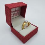 Fabulous Gold Gents Ring with Single Stone and Zerkons