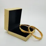 Gold Kara Pair for Ladies with Beautiful Design 