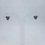 925 STERLING SILVER HEART SHAPE STUDS