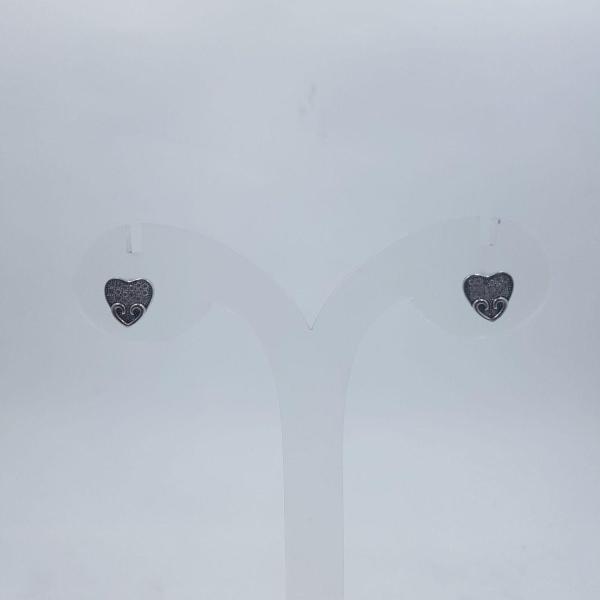 925 STERLING SILVER HEART SHAPE STUDS