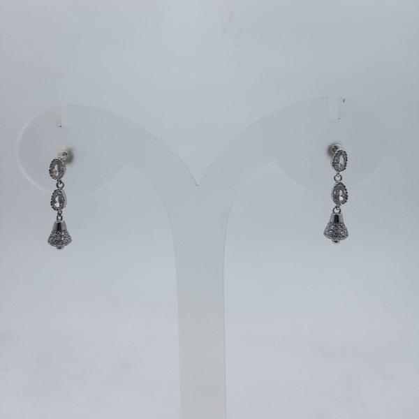 SILVER EARRINGS WITH BEAUTIFUL ZERKONS