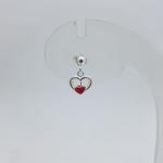 925 SILVER EARRINGS IN HEART SHAPE