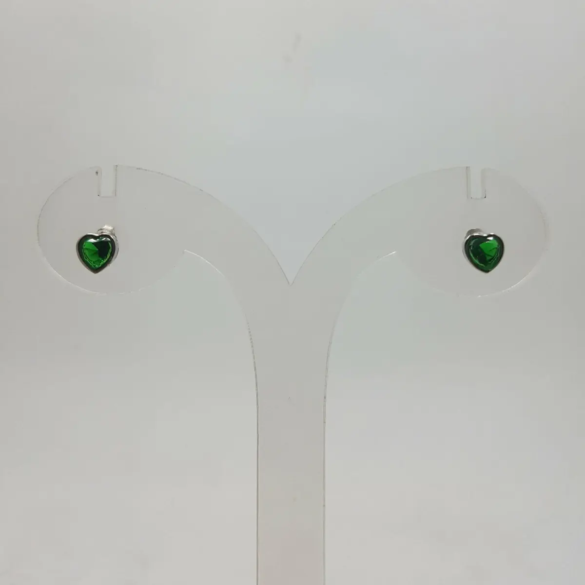 BEAUTIFUL SILVER GREEN STUDS