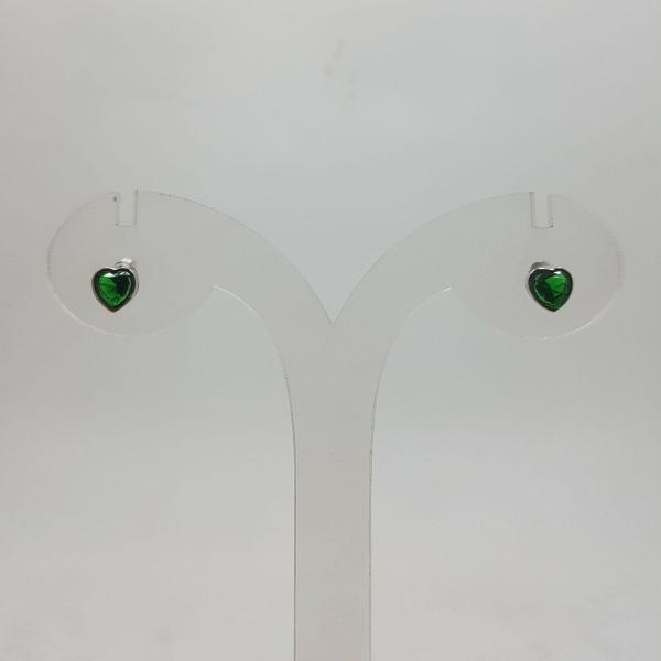 BEAUTIFUL SILVER GREEN STUDS