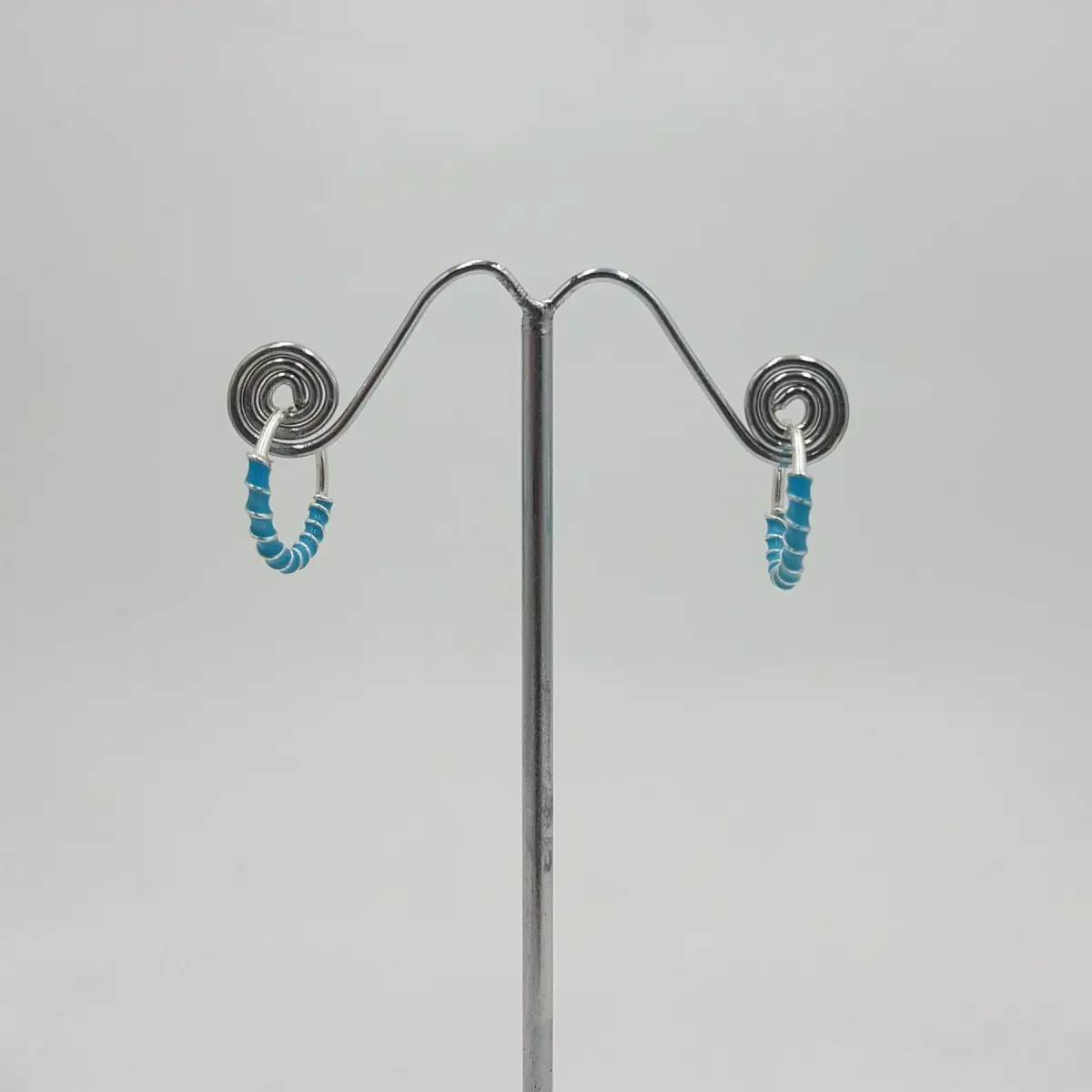 SILVER BALI PAIR IN SKY-BLUE PAIR