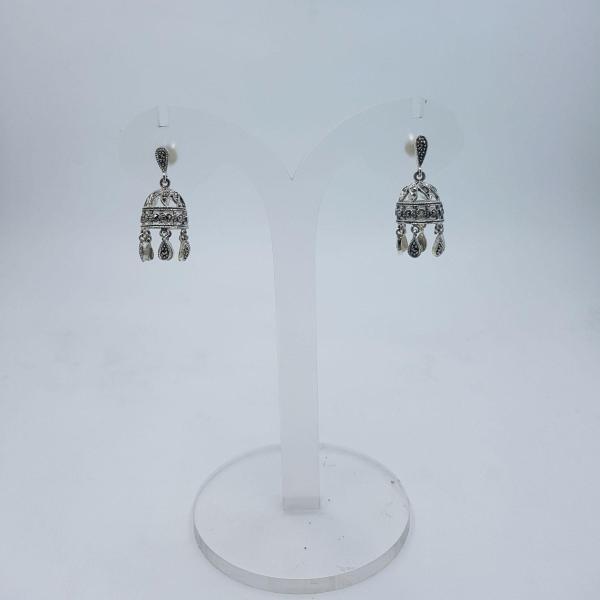 BEAUTIFUL SILVER JHUMKI