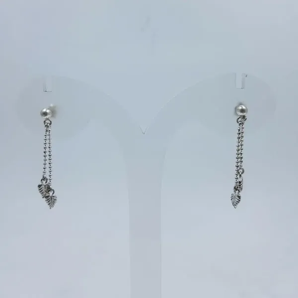 SILVER KANTA PAIR WITH LEAF DESGIN
