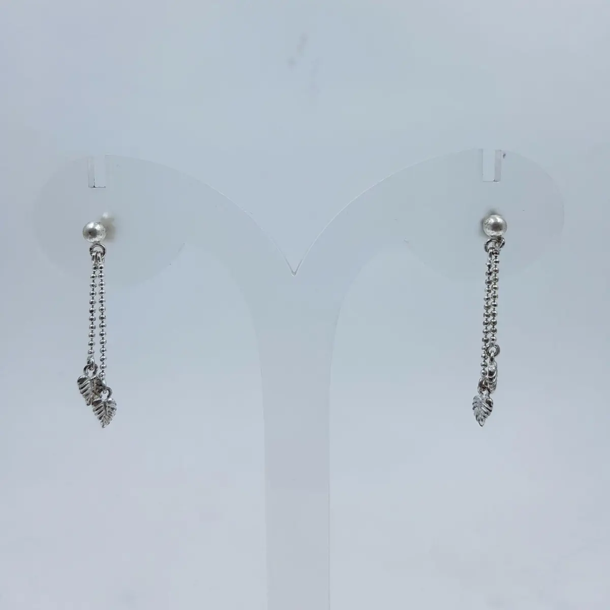 SILVER KANTA PAIR WITH LEAF DESGIN