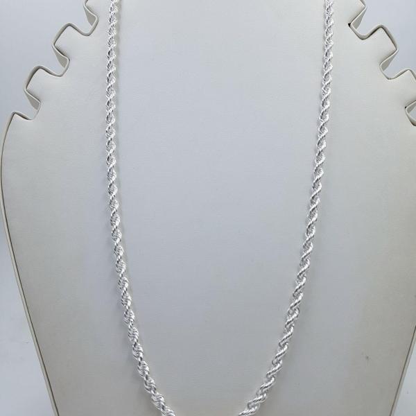 925 STERLING SILVER CHAIN WITH ROPE DESIGN 