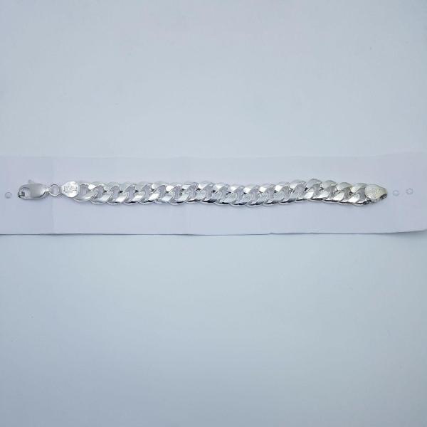 STERLING SILVER CUBAN BRACELET FOR GENTS