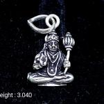 925 Sterling Silver God Hanuman Pendant