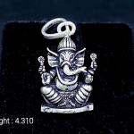 925 Sterling Silver God Ganesha Pendant