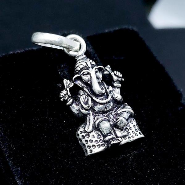 925 Sterling Silver God Ganesha Pendant