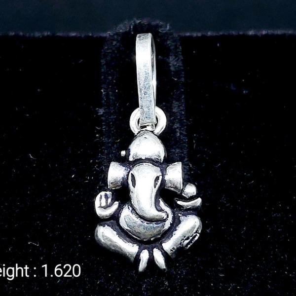 925 Sterling Silver God Ganesha Pendant