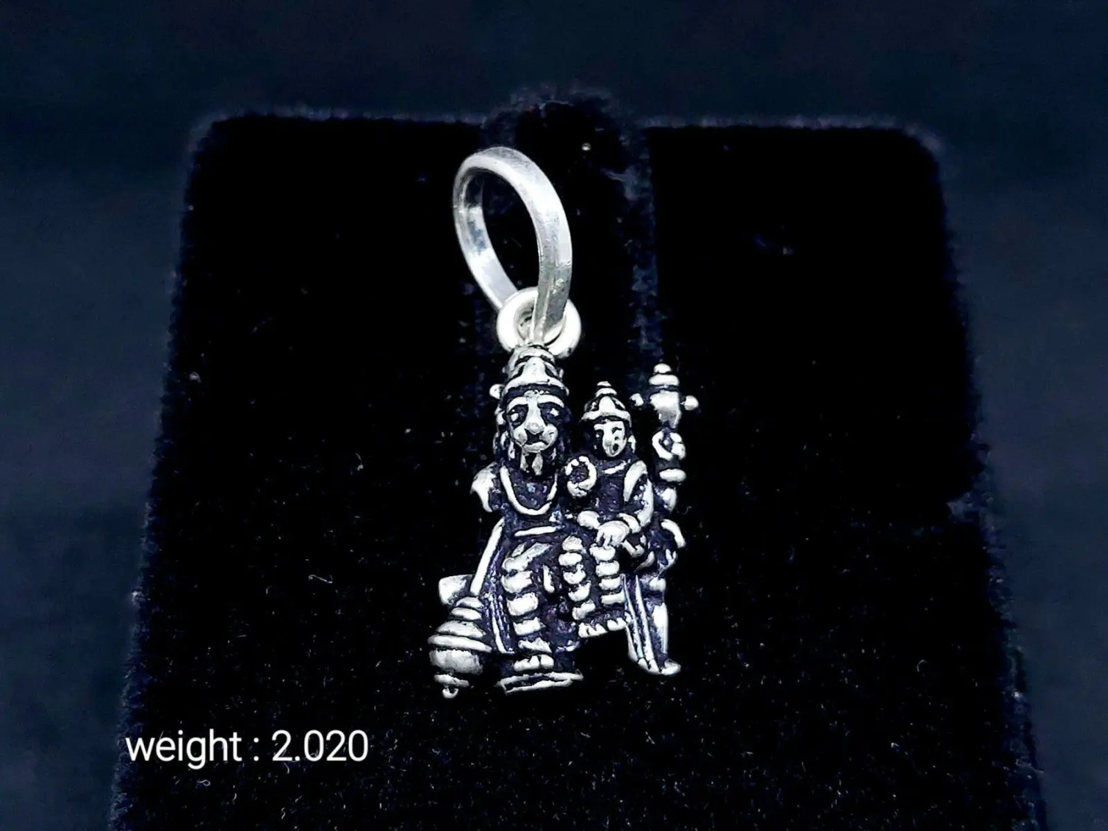 925 Sterling Silver God Hanuman Pendant