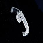 925 Sterling Silver Pendant In J Alphabet