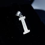 925 Sterling Silver Pendant In I Alphabet