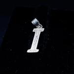 925 Sterling Silver Pendant In I Alphabet