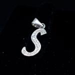 925 Sterling Silver Pendant In S Alphabet