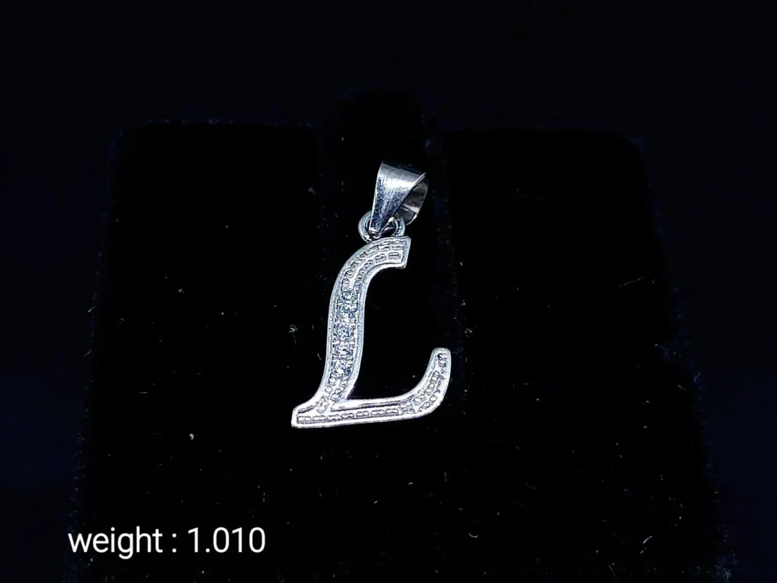 925 Sterling Silver Pendant In L Alphabet