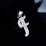 925 Sterling Silver Pendant In F Alphabet