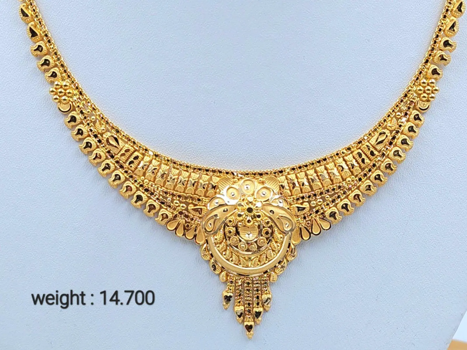 Gold Set ( Necklace with Jhale )