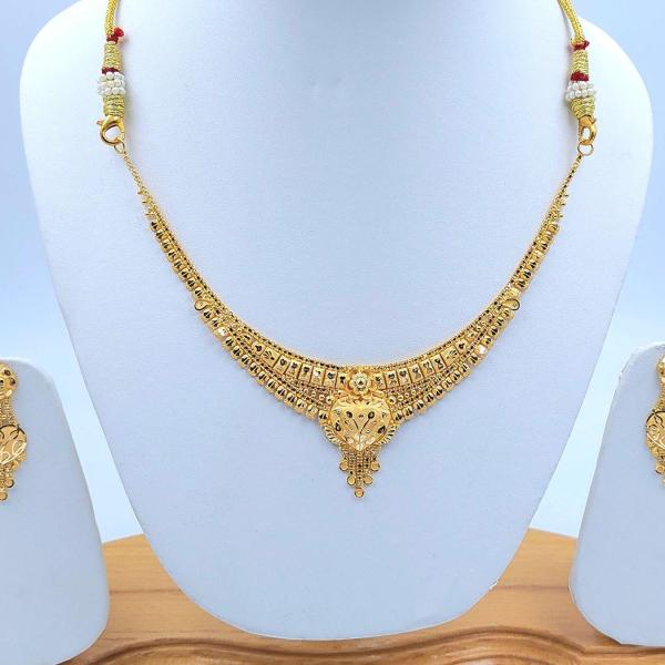 Gold Set ( Necklace with Jhale )