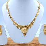 Gold Set ( Necklace with Jhale )