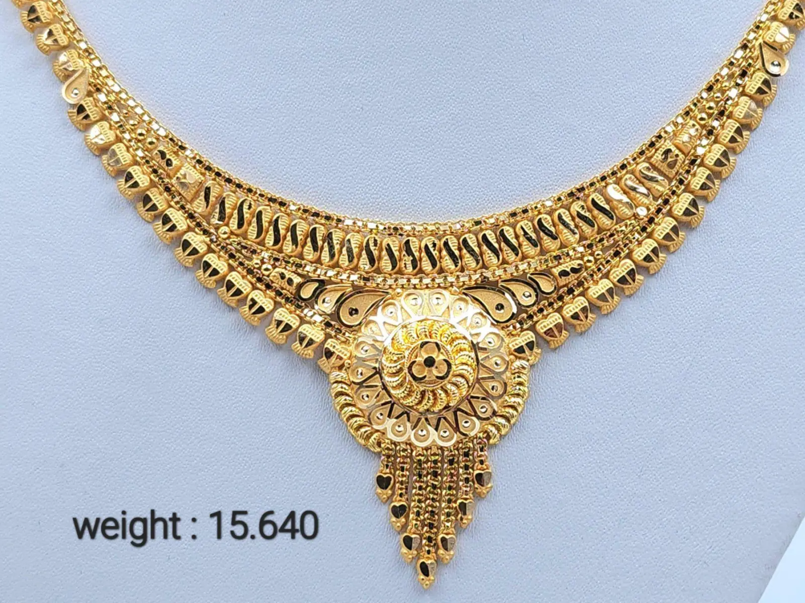 Gold Set ( Necklace with Jhale )