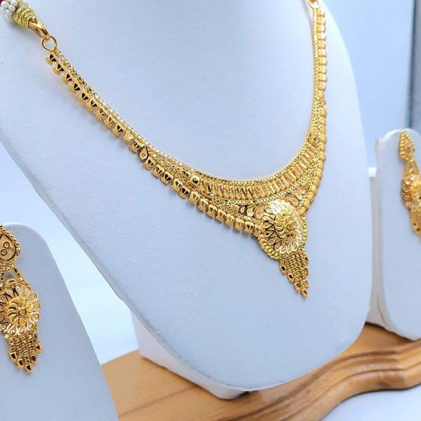 Gold Set ( Necklace with Jhale )