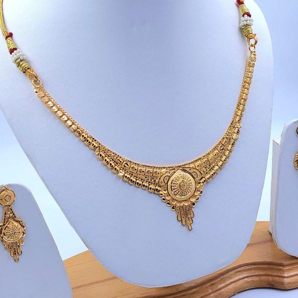 Gold Set ( Necklace with Jhale )