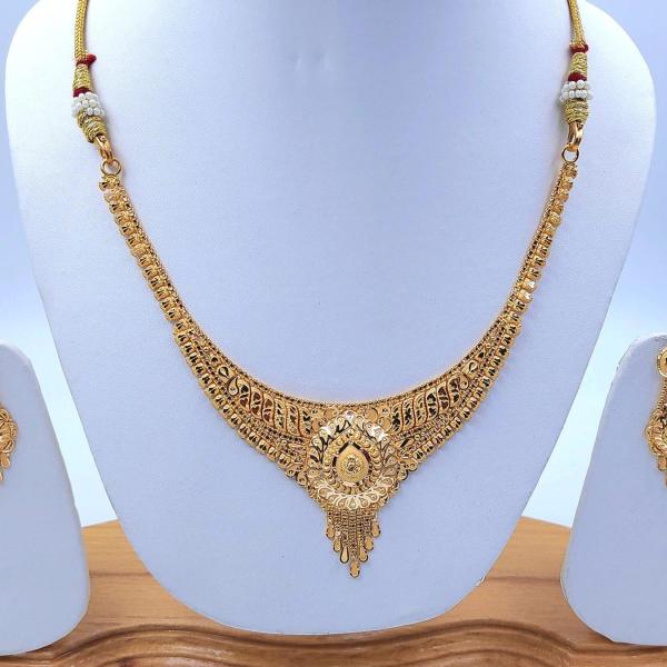 Gold Set ( Necklace with Jhale )