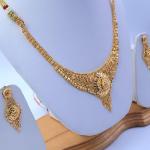 Gold Set ( Necklace with Jhale )