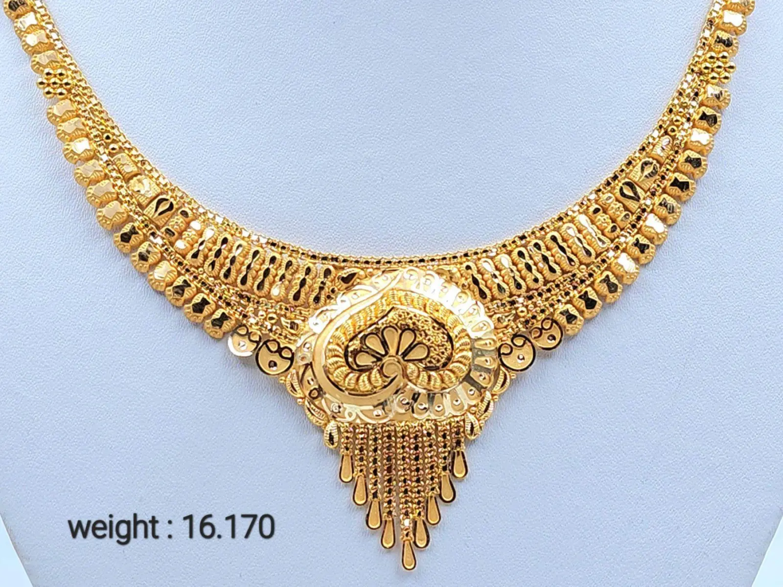 Gold Set ( Necklace with Jhale )