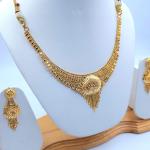 Gold Set ( Necklace with Jhale )