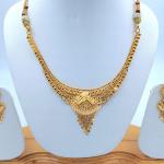 Gold Set ( Necklace with Jhale )