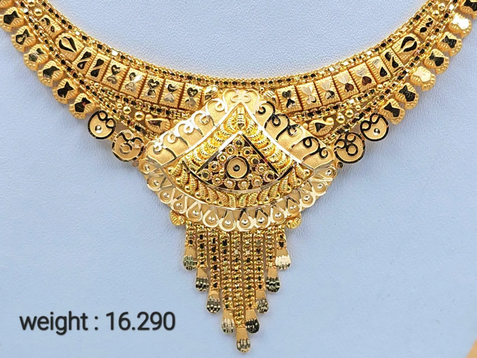 Gold Set ( Necklace with Jhale )