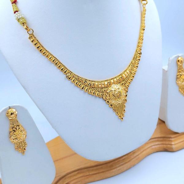 Gold Set ( Necklace with Jhale )