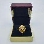 Elegant Gold Ladies Ring with Plain Design 