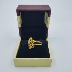 Elegant Gold Ladies Ring with Plain Design 