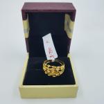 Gold Ladies Ring with Plain Design