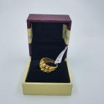 Gold Ladies Ring with Plain Design