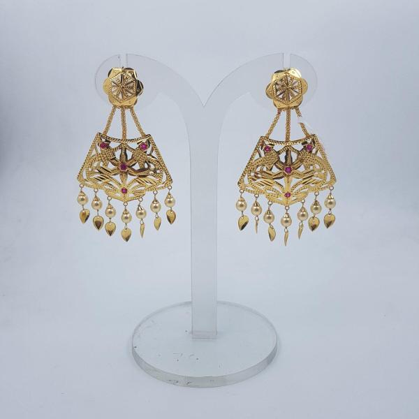 Designer Traditional Punjabi Jewellery Jadau Gold Kanta Pair