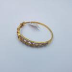 Gold Ladies Bracelet Studded with Zerkons