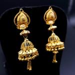 Gold jhumke