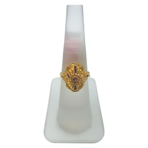 Adjustable Gold Ladies Ring With Beautiful Stone