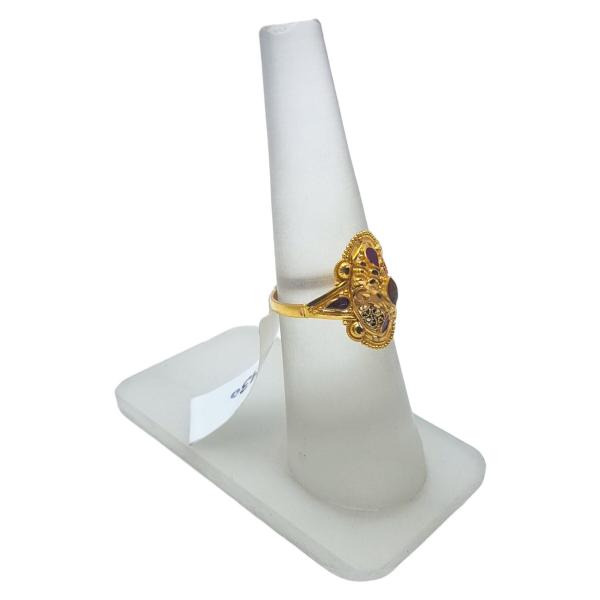 Adorable Gold Adjustable Ladies Plain Ring 