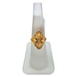 Adorable Gold Adjustable Plain Ring for Ladies 