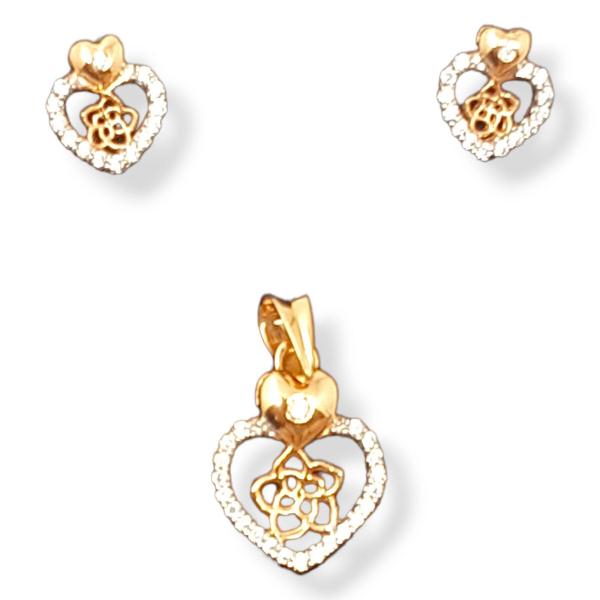 Beautiful Heart Shape Pendant Set